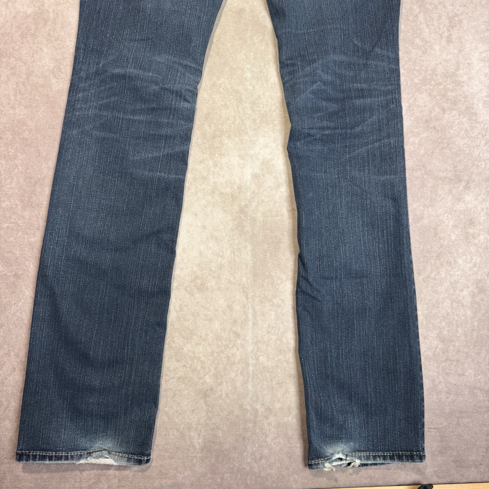 Silver Jeans Womens Size 33x35.5 Aiko Baby Boot Dark Wash Blue Denim Pants Tall - Picture 12 of 14
